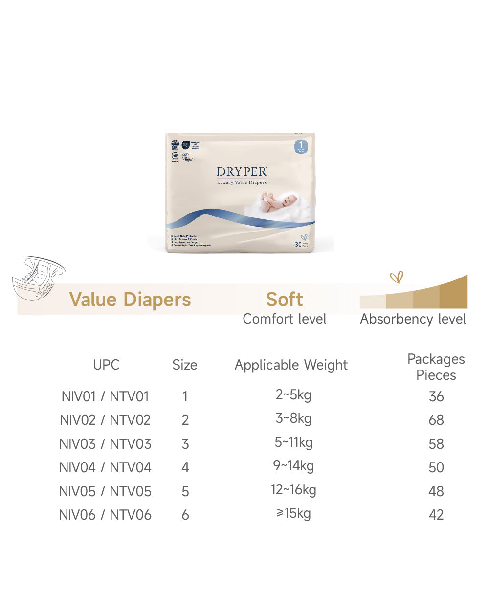 Dryper Value Diapers