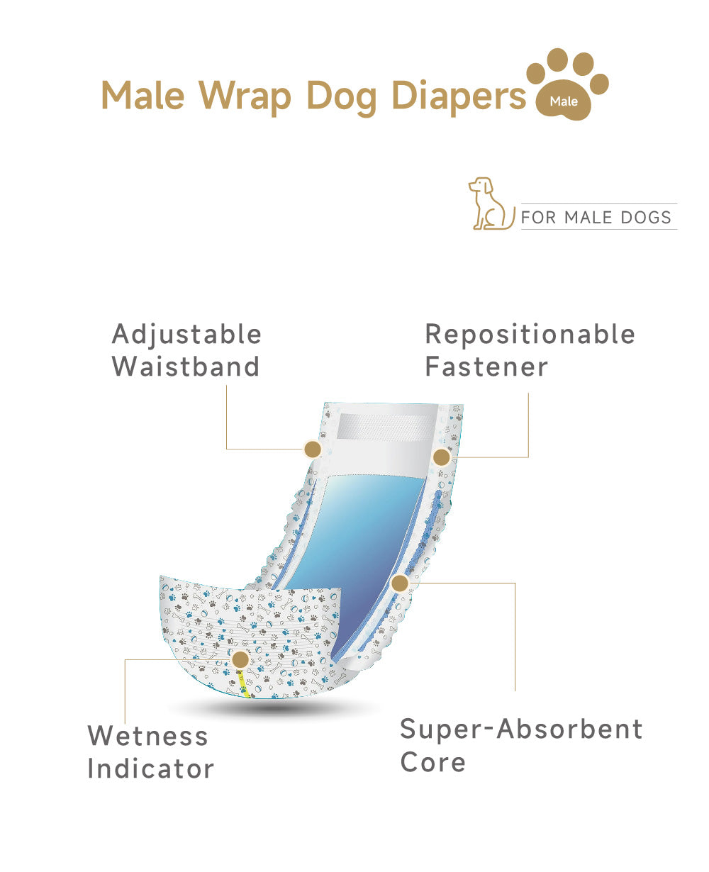 Male Wrap Dog Diapers